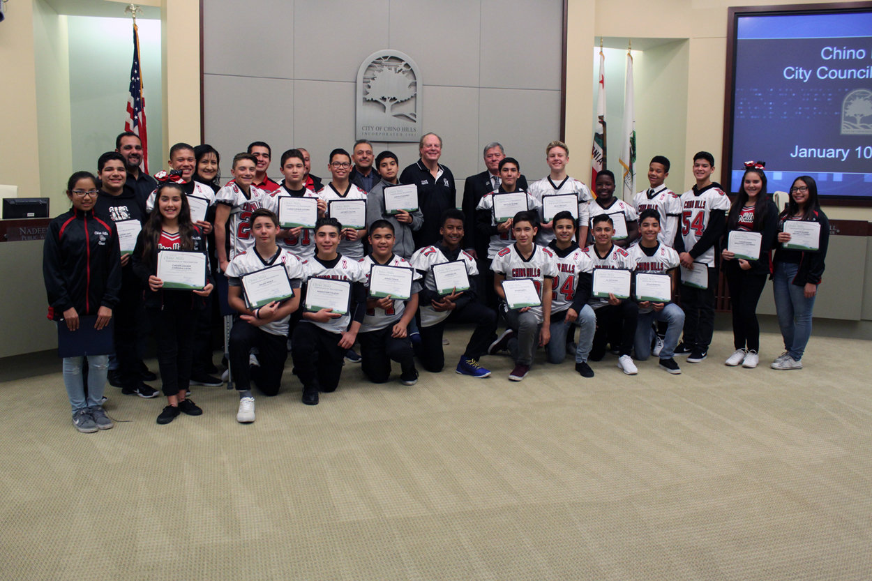 2016 Chino Hills Jr. All American Football Pee Wee Division 1 Super Bowl Champions